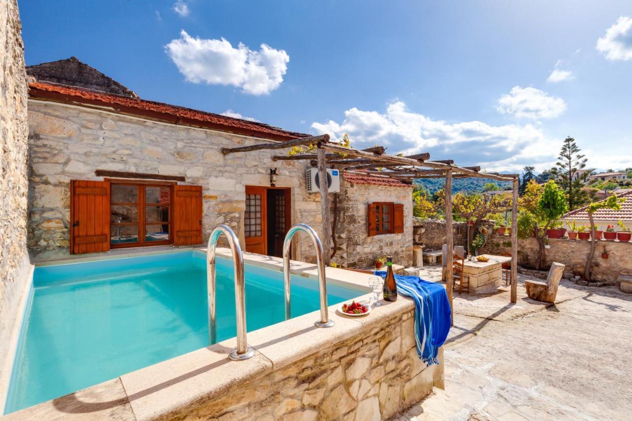 Traditional Home Vereniki With Heated Pool - By Apokoronas Villas Gavalochori Zewnętrze zdjęcie