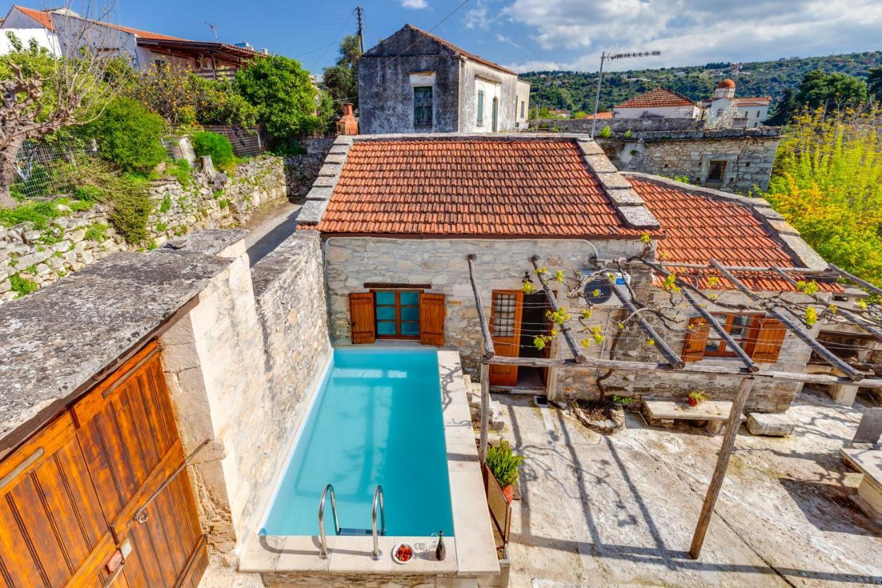 Traditional Home Vereniki With Heated Pool - By Apokoronas Villas Gavalochori Zewnętrze zdjęcie